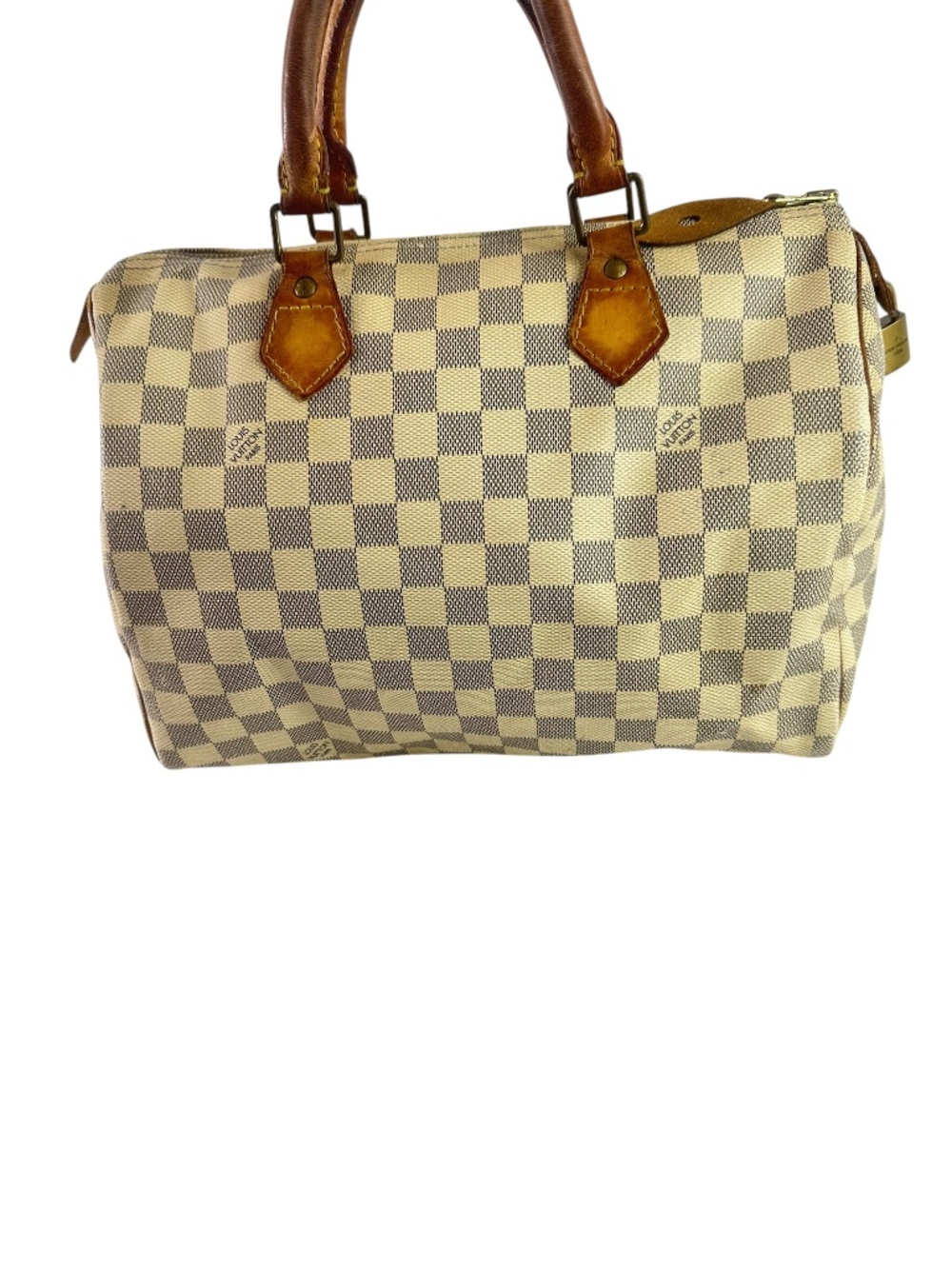 Genuine Louis Vuitton speedy 30  Damier Azur satchel bag